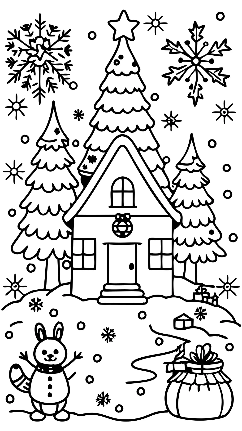 christmas print coloring pages